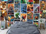 Marvel Comic Wall Mural Großhandel Klassische Marvel Ics Wallpaper Spiderman Iron Man Batman Mural Individuelle 3d Bilder Für Kinder Jungen Schlafzimmer Kindergarten