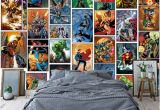 Marvel Comics Wall Mural Großhandel Klassische Marvel Ics Wallpaper Spiderman Iron Man Batman Mural Individuelle 3d Bilder Für Kinder Jungen Schlafzimmer Kindergarten