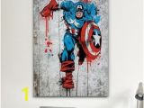 Marvel Superhero Wall Murals Icanvas Marvel Ic Book Captain America Spray Paint