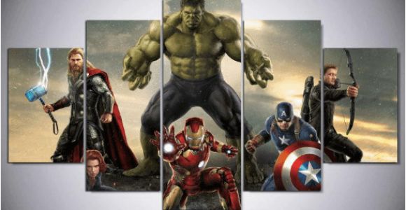 Marvel Superhero Wall Murals Movie Super Hero Avengers Marvel Canvas Wall Art In 2019