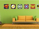 Marvel Superhero Wall Murals Pop Art Superhero Signs Marvel Dc Captain America Wonder Woman Flash Batman Green Lantern Superman