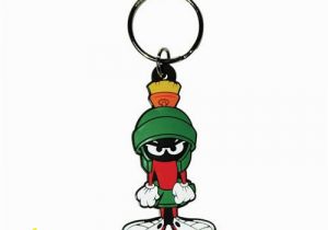 Marvin the Martian Coloring Pages Looney Tunes Rubber Keychain Key Ring Marvin the Martian Size 1 5" X 3"