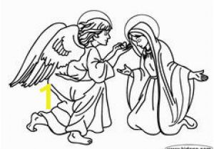 Mary and Angel Gabriel Coloring Page 26 Best Mary Queen Of Heaven Lapbook Images