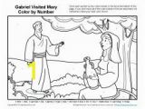 Mary and Angel Gabriel Coloring Page 8 Best Gabriel Visited Mary Bible Activities Images