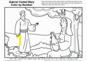 Mary and Angel Gabriel Coloring Page 8 Best Gabriel Visited Mary Bible Activities Images