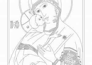 Mary and Angel Gabriel Coloring Page byzantine Icon Coloring Pages Coloring Page Of Our Lady Of