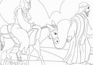 Mary and Joseph Coloring Page Mary and Joseph Travel to Bethlehem – Luke 2 Free Colouring