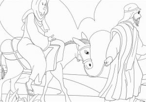 Mary and Joseph Coloring Page Mary and Joseph Travel to Bethlehem – Luke 2 Free Colouring