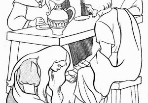Mary Washes Jesus Feet Coloring Page 1000 Images About Bible Crafts Jesus On Pinterest