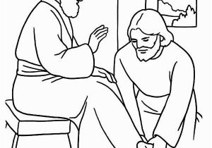 Mary Washes Jesus Feet Coloring Page Kindness Kindness Jesus Washing Feet Coloring Pages