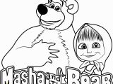 Masha and the Bear Coloring Pages Masha and the Bear Coloring Page Free Masha and the Bear