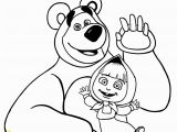 Masha and the Bear Coloring Pages Masha and the Bear Coloring Page