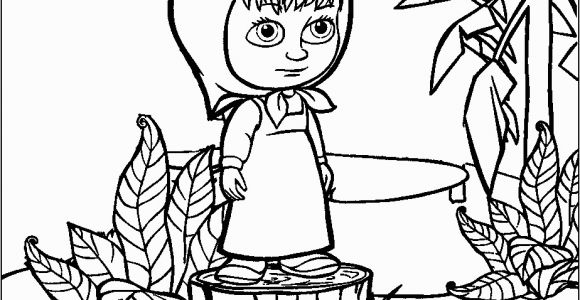 Masha and the Bear Coloring Pages Masha and the Bear Coloring Pages