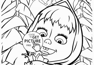 Masha and the Bear Coloring Pages to Print Masha and Bear Coloring Pages for Kids Printable Free