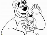 Masha and the Bear Coloring Pages to Print Masha and the Bear Coloring Page