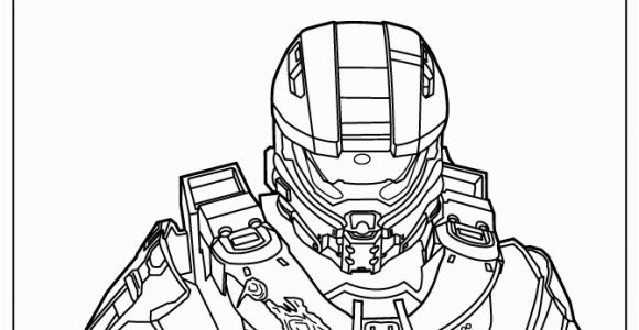 Master Chief Coloring Pages Halo 4 Master Chief Coloring Page