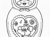 Matryoshka Doll Coloring Page 366 Best Matroyska Draw Images On Pinterest