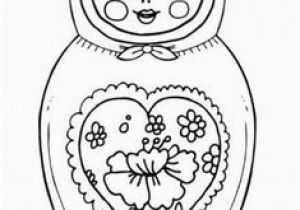 Matryoshka Doll Coloring Page 366 Best Matroyska Draw Images On Pinterest