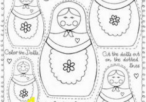 Matryoshka Doll Coloring Page 87 Best Russia for Kids Images On Pinterest