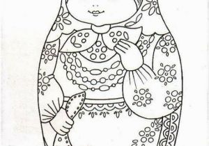 Matryoshka Doll Coloring Page Bonne Broderie Matroyska Draw Pinterest