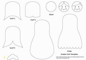 Matryoshka Doll Coloring Page Download Our Free Stacking Russian Doll Template to Make Cute Cards