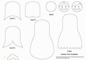 Matryoshka Doll Coloring Page Download Our Free Stacking Russian Doll Template to Make Cute Cards