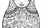 Matryoshka Doll Coloring Page Matriochka Diy Pinterest