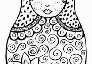 Matryoshka Doll Coloring Page Matriochka Diy Pinterest