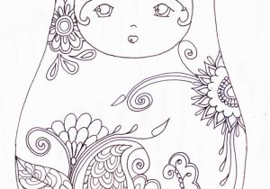 Matryoshka Doll Coloring Page Pin by Gigi Marie On Future Tattoo Inspiration