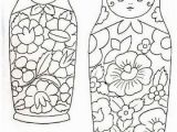 Matryoshka Doll Coloring Page Riscos Para Pintar Ou Bordar Bonecas Coloring Pages