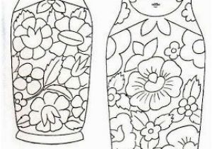 Matryoshka Doll Coloring Page Riscos Para Pintar Ou Bordar Bonecas Coloring Pages