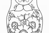 Matryoshka Doll Coloring Page Russian Dolls 11 Russian Dolls Adult Coloring Pages