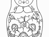 Matryoshka Doll Coloring Page Russian Dolls 11 Russian Dolls Adult Coloring Pages