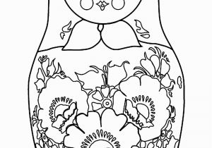 Matryoshka Doll Coloring Page Russian Dolls 11 Russian Dolls Adult Coloring Pages