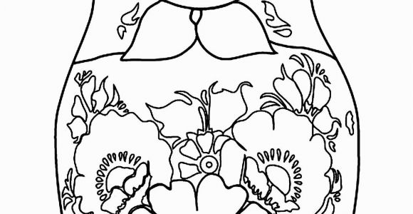 Matryoshka Doll Coloring Page Russian Dolls 11 Russian Dolls Adult Coloring Pages