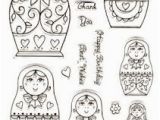 Matryoshka Doll Coloring Page Valderna Punto De Cruz Matryoshka these Can Be Used as Coloring