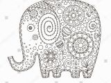 Medicine Bottle Coloring Page Cute Ethnic Elephant Vector Hand Drawn Stock Vector Royalty Free