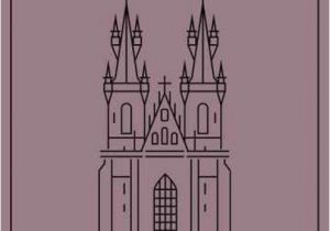 Medieval Castle Wall Mural Minimal Prague City Poster Design Wall Mural Vinyl