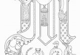 Medieval Illuminated Letters Coloring Pages Limited Me Val Illuminated Letters Coloring Pages Manuscript 3