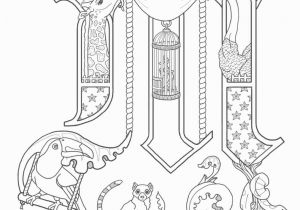 Medieval Illuminated Letters Coloring Pages Limited Me Val Illuminated Letters Coloring Pages Manuscript 3