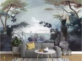 Medieval Wall Murals Beibehang European Style Hand Painted Wallpaper Me Val Rainforest