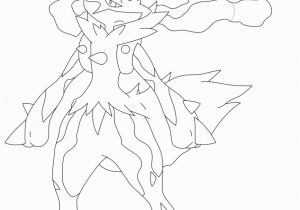Mega Lucario Coloring Page Lucario Coloring Page at Getcolorings