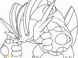 Mega Pokemon Coloring Pages Printable Mega Swampert Pokemon Coloring Page