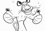 Melman Madagascar Coloring Pages Madagascar 2 Alex Dot to Dot Picture Coloring Page