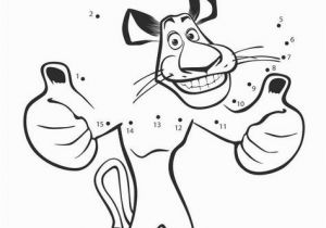 Melman Madagascar Coloring Pages Madagascar 2 Alex Dot to Dot Picture Coloring Page