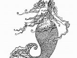 Mermaid Siren Coloring Pages for Adults Mermaid Coloring Pages for Adults Best Coloring Pages