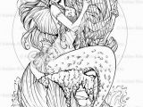 Mermaid Siren Coloring Pages for Adults Siren S song Adult Coloring Page In 2020