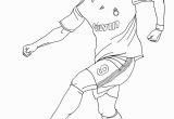 Messi Vs Ronaldo Coloring Pages Christiano Ronaldo Playing soccer Coloring Page