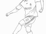Messi Vs Ronaldo Coloring Pages Christiano Ronaldo Playing soccer Coloring Page