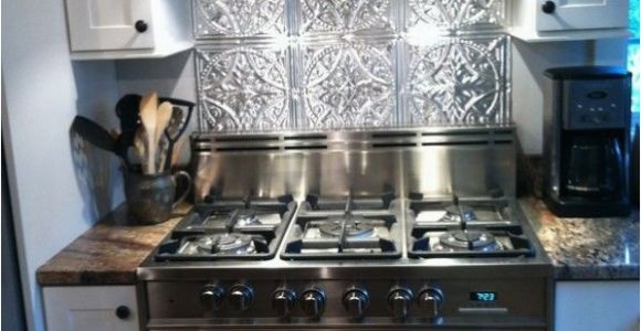 Metal Murals for Kitchen Backsplash Stainless Steel Stove Fabulous Tin Backsplash